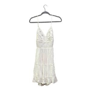 Shyanne Women’s White Lace Spaghetti Strap Dress